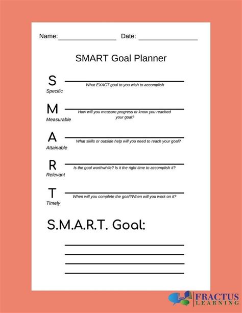 14 SMART Goals Templates to Edit, Download, and Print