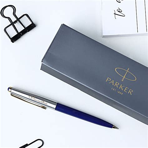 Buy/Send Parker Galaxy Gold Trim Personalised Pen Online- FNP