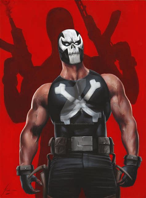 Marvel Unbound Card 58 Original Art Crossbones By Fredianofficial On