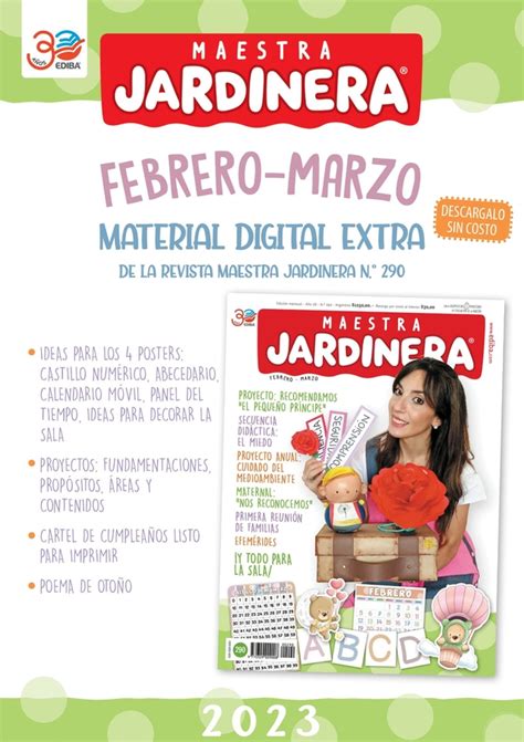 Maestra Jardinera N Febrero Marzo Material Digital Extra