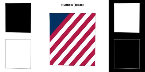 Runnels County, Texas outline map set 43119781 Vector Art at Vecteezy