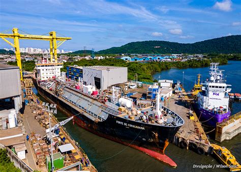 SINAVAL Wilson Sons Faz Docagem Do Navio Gaseiro Forte De Copacabana