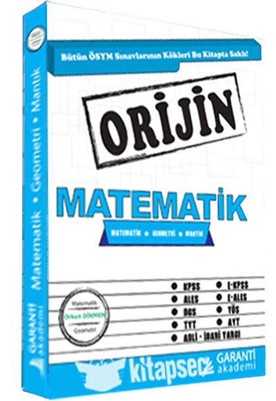 Orjin Matematik Soru Bankası Kod Yayıncılık 9786056642753