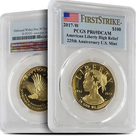 2017 W Gold 225th Anniversary American Liberty Pcgs Pr69 Dcam