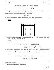 Ps Solutions Pdf Csc H Fall Problem Set Sample Solutions