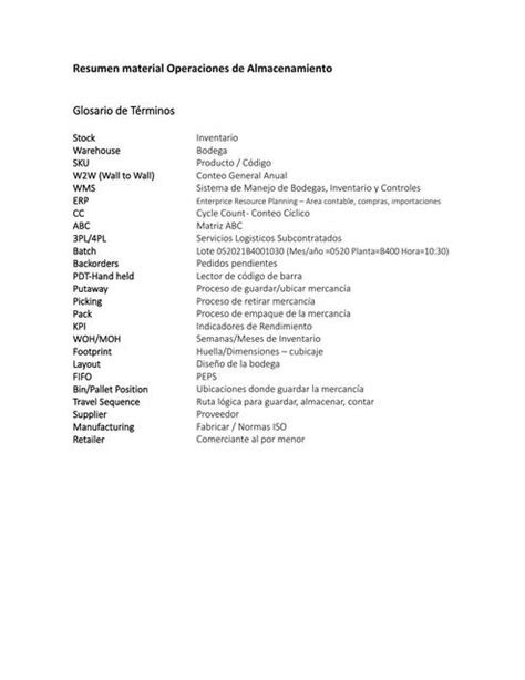 Resumen Material Operaciones De Almacenamiento 2 Noriel Robles UDocz