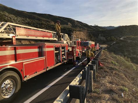 Crews Rescue Driver after Crash – San Bernardino County Fire Protection