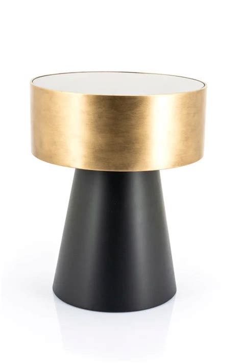 By Boo Bunga Round Coffee Table Black And Gold Metal Tables In 2022