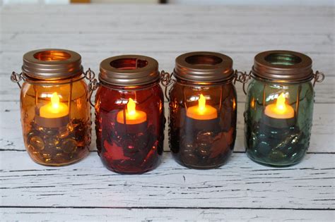 Fall Mason Jar Candles | Yesterday On Tuesday