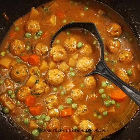 Anglo Indian Chicken Meatball Stew