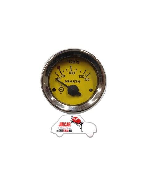 Strumento Temperatura Olio Giallo Abarth Mm Fiat Julcar