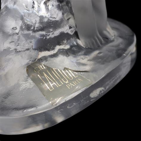 Two Lalique Crystal Nude Statuettes Lot May Estate Auction Day May Am