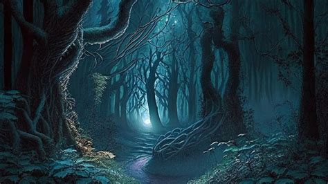 The Haunted Woods Where Darkness Lurks And Evil Whispers Scary Story