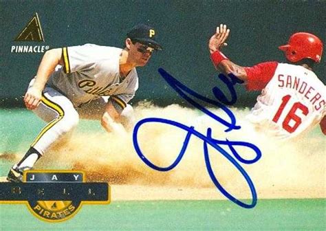 Jay Bell Autographed Baseball Card Pittsburgh Pirates Pinnacle