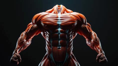 Ilustraci N De Un Cuerpo Masculino Con Mapas Musculares Aislados En