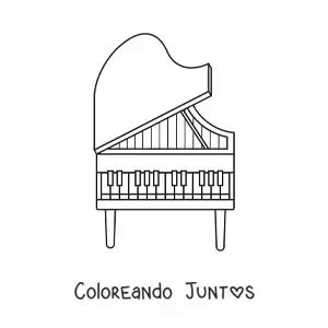 10 Dibujos De Pianos Para Colorear Gratis Coloreando Juntos