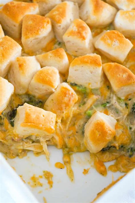 Chicken Casserole With Broccoli And Biscuits This Is Not Diet Food