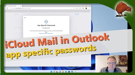 Setup ICloud Mail In Outlook With App Specific Passwords YouTube