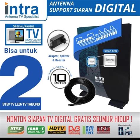 Jual Antena TV Luar Dalam Intra Int 119 Analog Digital BISA 2 TV