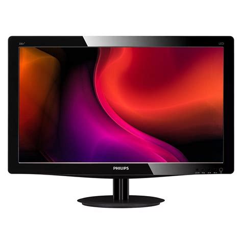 Usado Monitor Philips 206v3lsb 20 Polegadas Widescreen Base Fixa