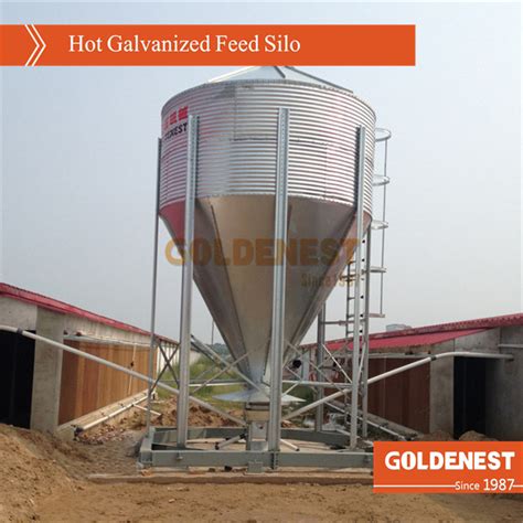 Hot Galvanized Feed Silo For Pig Farm China Poultry Equipment And