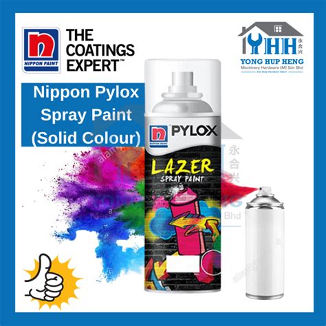 Nippon Paint Pylox Lazer Spray Paint Standard Colours Solid Colours