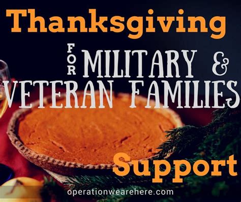 Thanksgiving Holiday Support For Military And Veteran Families Military