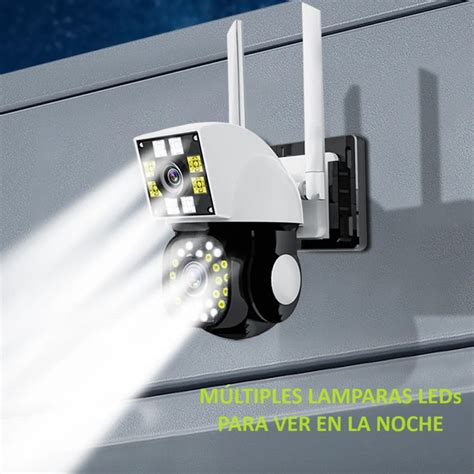 Ripley CÁMARA DE VIGILANCIA DUAL IP PAN TILT WIFI 1080P FULL HD