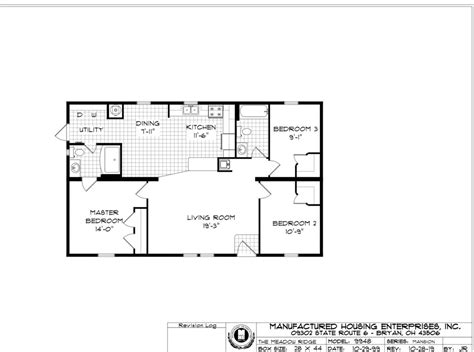 Meadow Ridge Ranch Double Wide Mobile Home 28 X 44 Next Modular