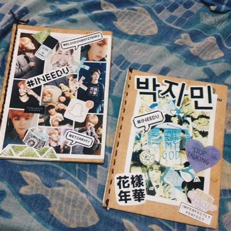 Diy Kpop Bts Notebook Jimin Theme Armys Amino