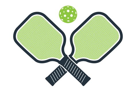 Pickleball Bat And Ball Vector Vector Art At Vecteezy