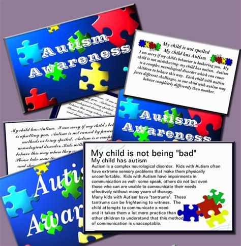 Free Printable Autism Awareness Cards Printable Templates