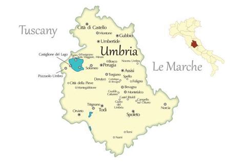 Visiting Umbria Italy Map And Attractions Guide