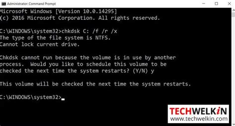 Chkdsk Check And Repair Disk By Running In Windows 10 8 And 7