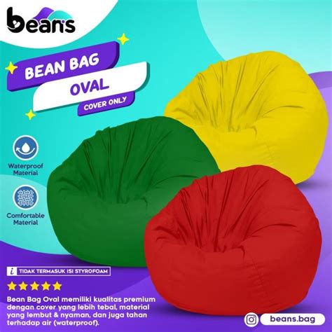 Jual Bean Bag Oval Cover Only Beanbag Warna Favorit Shopee