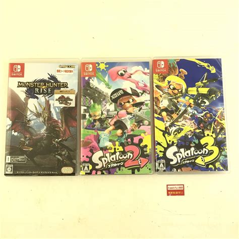 Yahooオークション 【switchソフト3本セット】スプラトゥーン2スプ