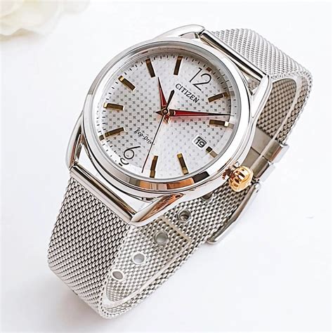 Ng H N Citizen Fe A Corso Ltr Drive Silver Dial D Y Mesh