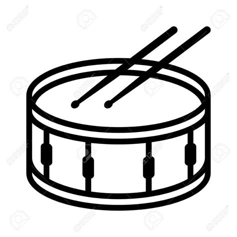 Snare Drum Drawing Free Download On Clipartmag