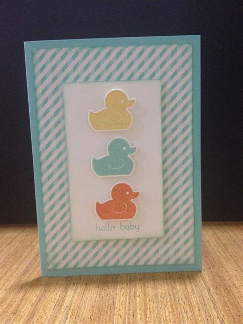 Stampin Up Something For Baby Baby Boy Congratulations Card See More