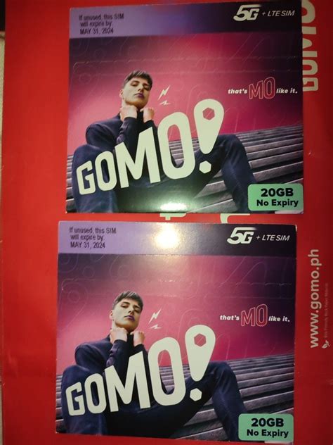 [One Sim Left] GOMO 5g + LTE Sim Card with 20gb Data (No Expiry), Mobile Phones & Gadgets ...