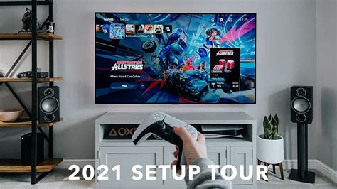 My Gaming Tv Setup Tour 2021 77 Oled Ps5 Youtube