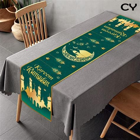 Cm Polyester Eid Mubarak Table Runner Hamper Raya Aidilfitri