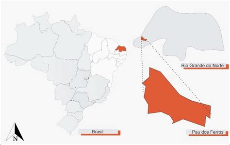 Localização de Pau dos Ferros no RN no mapa do Brasil Download