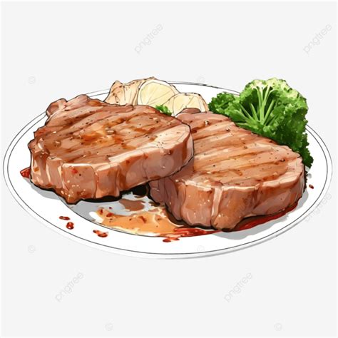 Cooked Pork Chop Clip Art