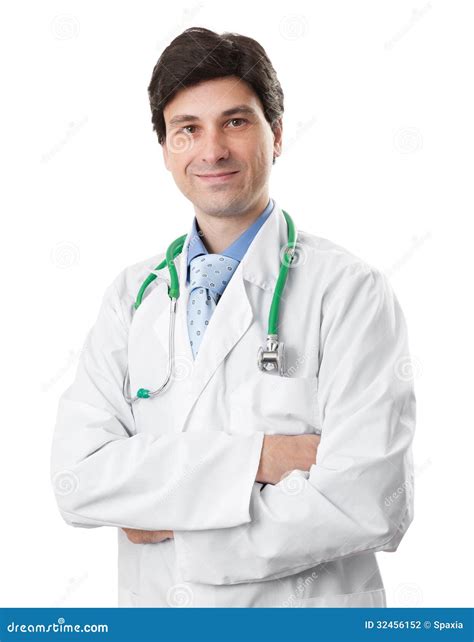 Doctor With Arms Crossed Stock Photo Image Of Caucasian 32456152