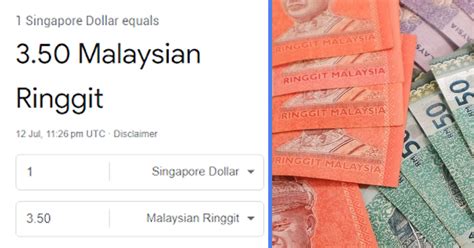 SGD1 To RM3 50 A Record High Of Singapore Dollar Against Malaysia