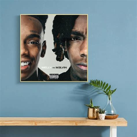 YNW Melly Melly vs. Melvin music album Painting poster art | Etsy