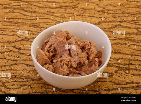 Canned Tuna Fish Fillet For Salad Stock Photo Alamy