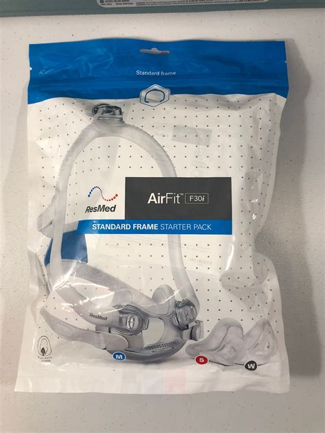 Resmed Airfit F30i Cpap Mask Fit Pack With Standard Frame Etsy