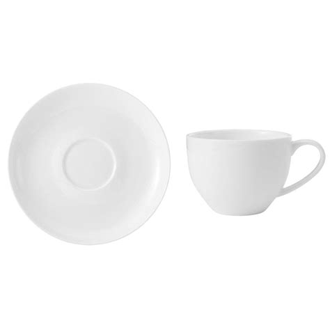 Lucerne White Tea Cup And Saucer Mikasa